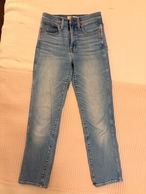 Madewell High-Rise Light Blue Women’s Jeans ‘Stovepipe’ style